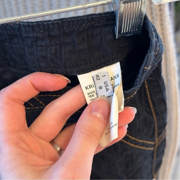 Vintage Krizia Jeans black pants sz 8 - Picture 4 of 10